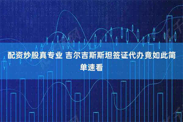 配资炒股真专业 吉尔吉斯斯坦签证代办竟如此简单速看